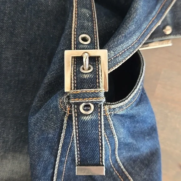 Auth Fendi Denim Mama Baguette - Picture 16 of 16